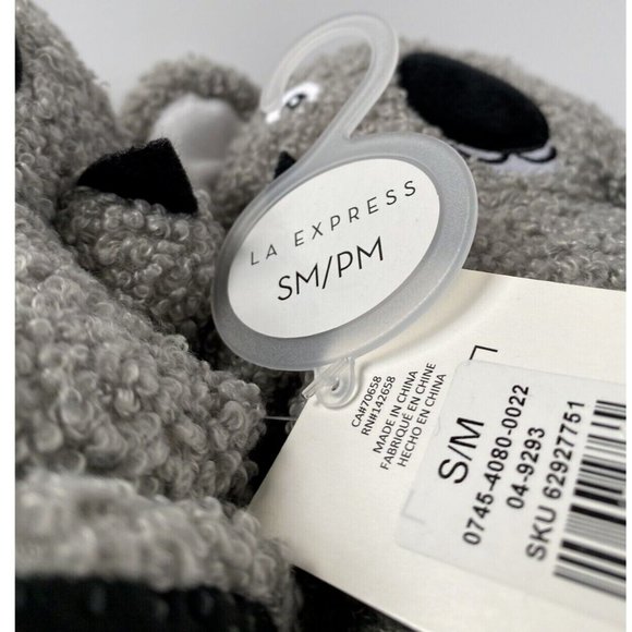 Koala Slippers Cute Koala Face House Slip On Slippers with Grips New Ladies - Picture 6 of 7